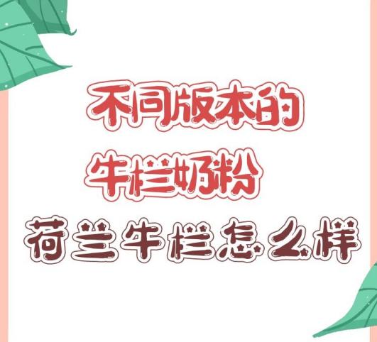荷兰牛栏奶粉2段和3段哪个好,牛栏牌奶粉和荷兰牛栏