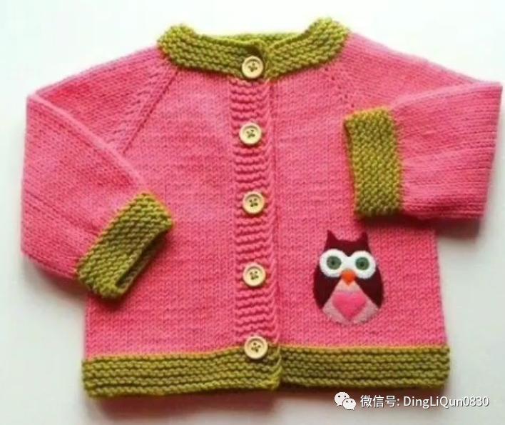 最新款女童开衫毛衣编织图片,针织洋气儿童毛衣