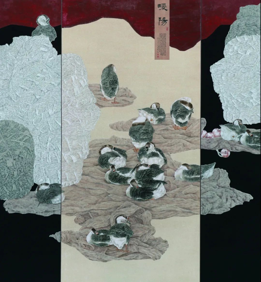 勾线画色彩,好的工笔画白描勾线画