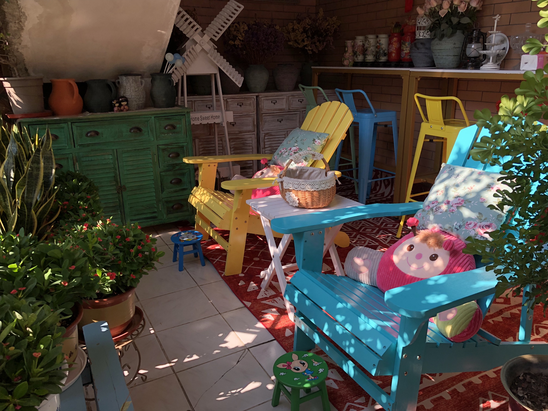 庭院椅子设计,花园庭院凳子设计