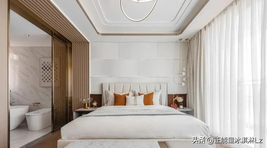 石材简约小户型装修,大理石木饰面轻奢风格装修效果图