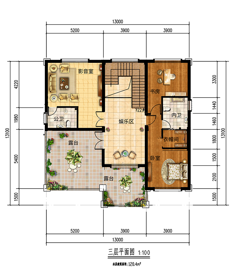 欧式别墅三层半设计及图纸大全,100平米三层别墅欧式全套设计图纸