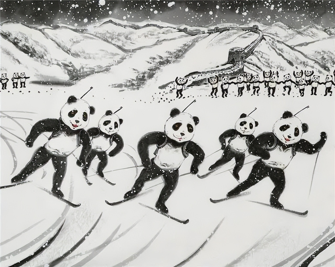 国画的神韵，西画的写实