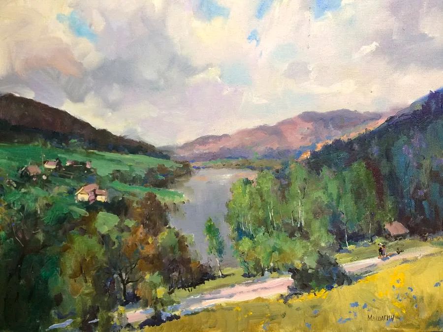 现代俄罗斯风景油画经典作品欣赏,米沙金油画作品