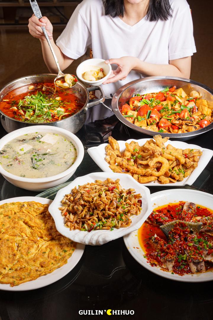 一鱼7吃！11斤以上大活鱼现做！桂林市郊这处田园秘境太会做了！