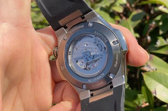 Rarone雷诺双子星镂空机械表,好看的机械表500元