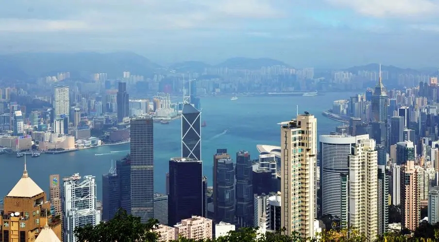 香港维多利亚港和紫荆花广场,香港大都市维多利亚港