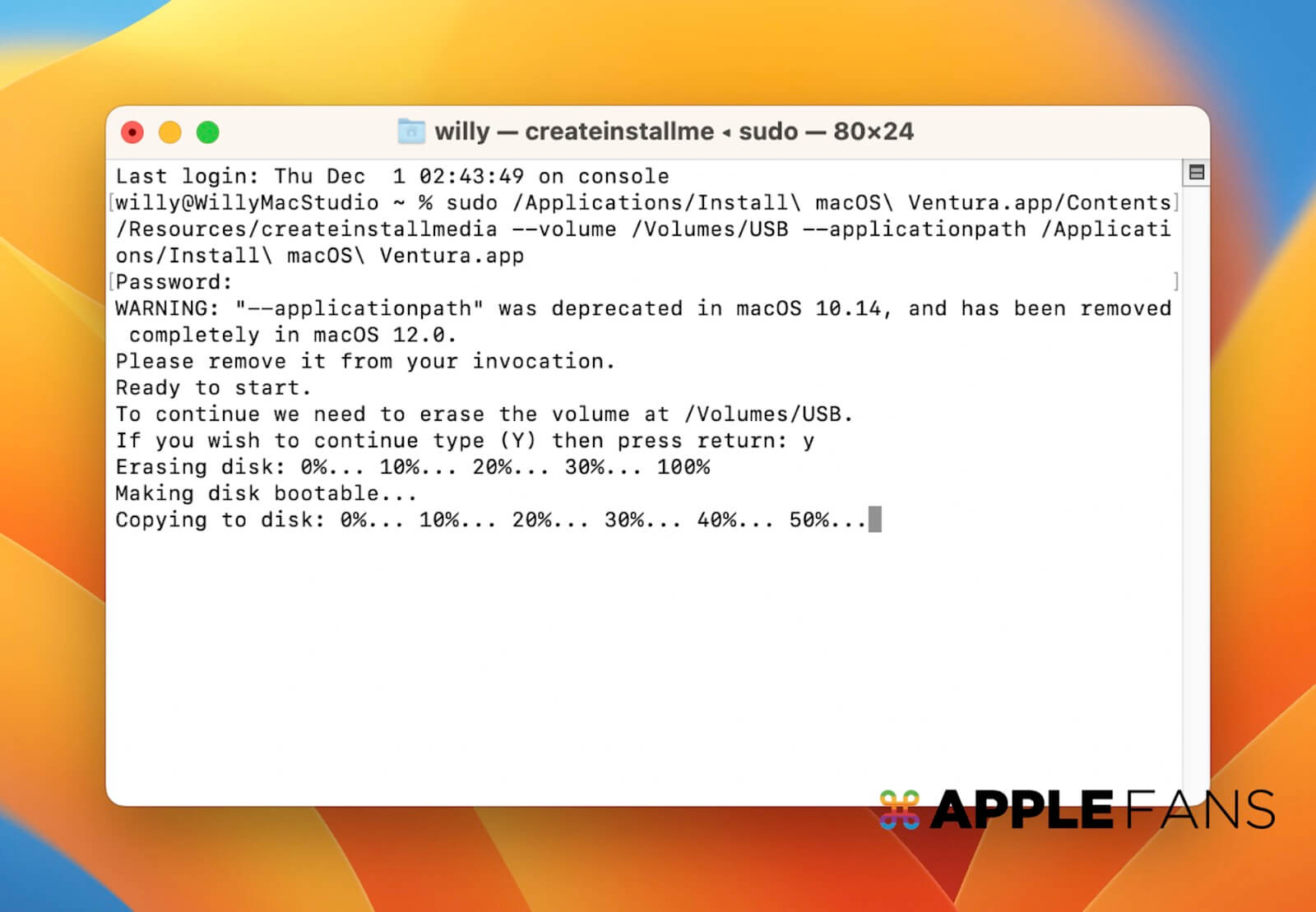 老款macbook如何安装macosventura,用u盘安装macosventura