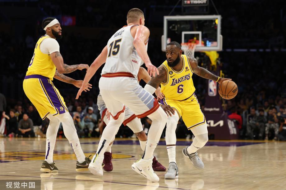 詹姆斯下半场底角投篮真的吗,约基奇只让詹姆斯得8分