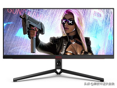 aoc34寸带鱼屏怎么调节上下,aoc34英寸带鱼屏