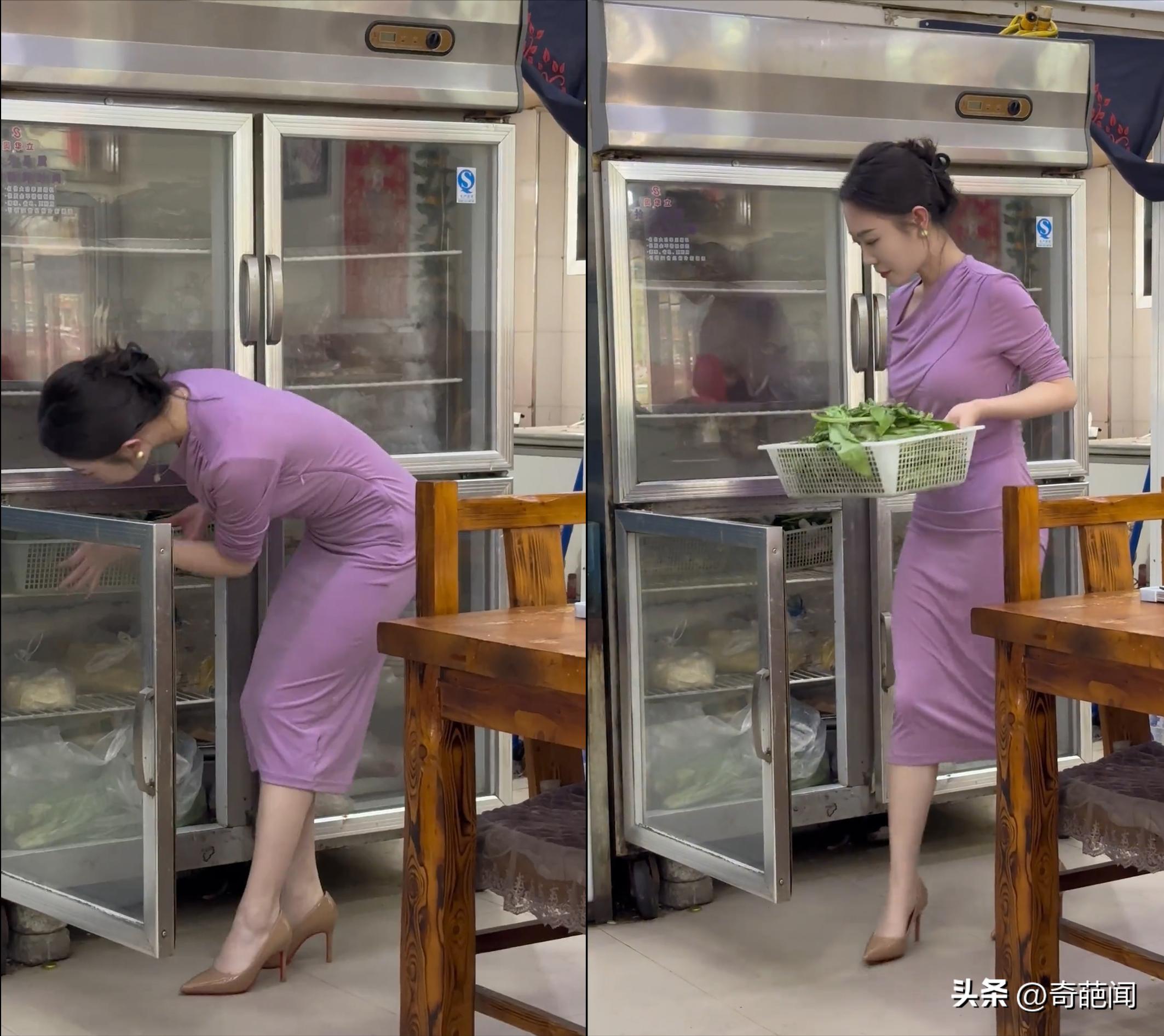 男子饭店偶遇漂亮老板娘,男子饭店偶遇老板