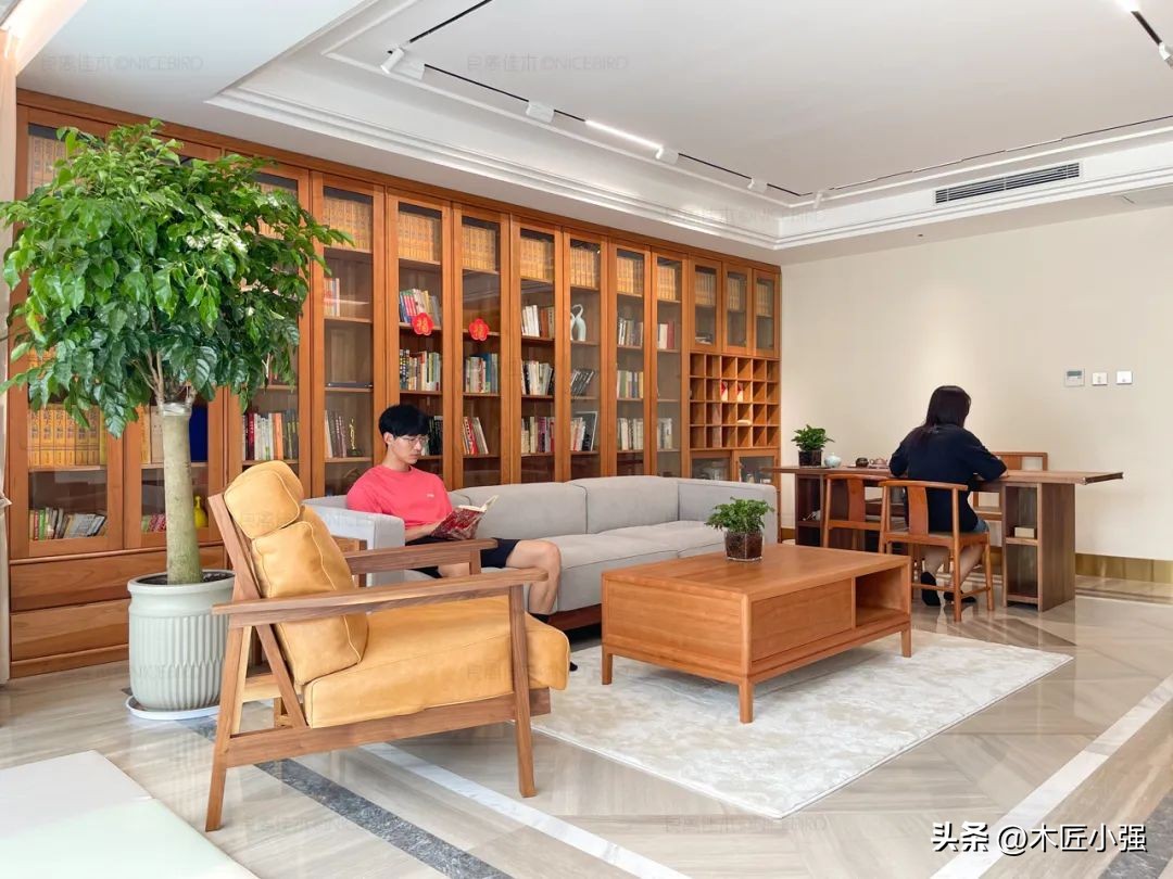 胡桃木极简大平层,北京180平大平层4房