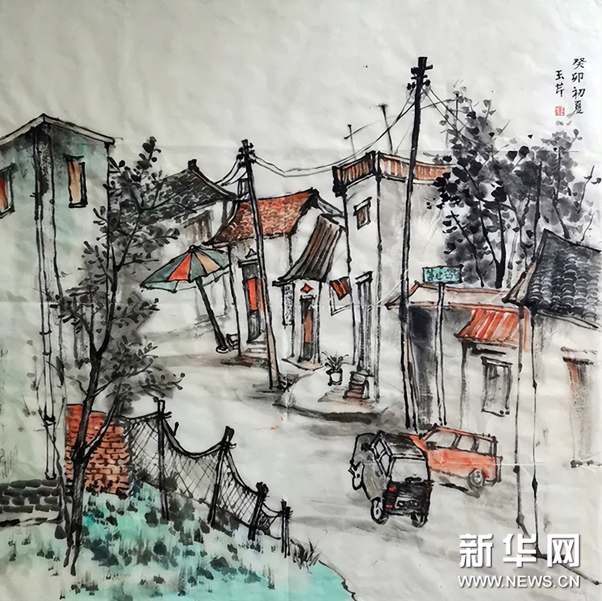 泾县中国山水画,泾县风景写生