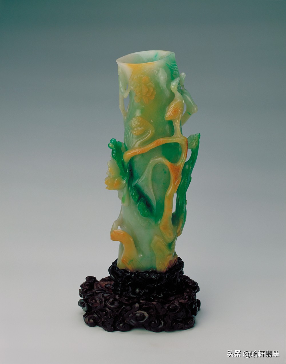 小摆件真漂亮,真正的老翡翠摆件