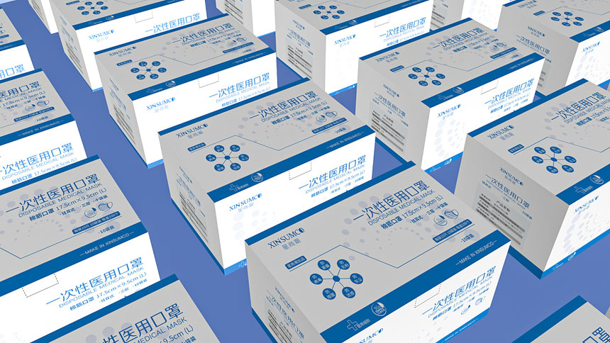 儿童口罩彩*图色**案UV喷码机打样喷印效果图