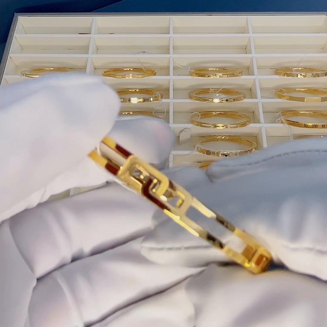 每个女人都有金手镯,1314黄金手镯小克数更精致