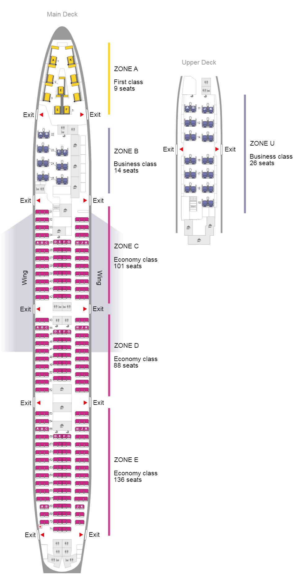泰国航空所有飞机型号,泰国航空公司国内航线