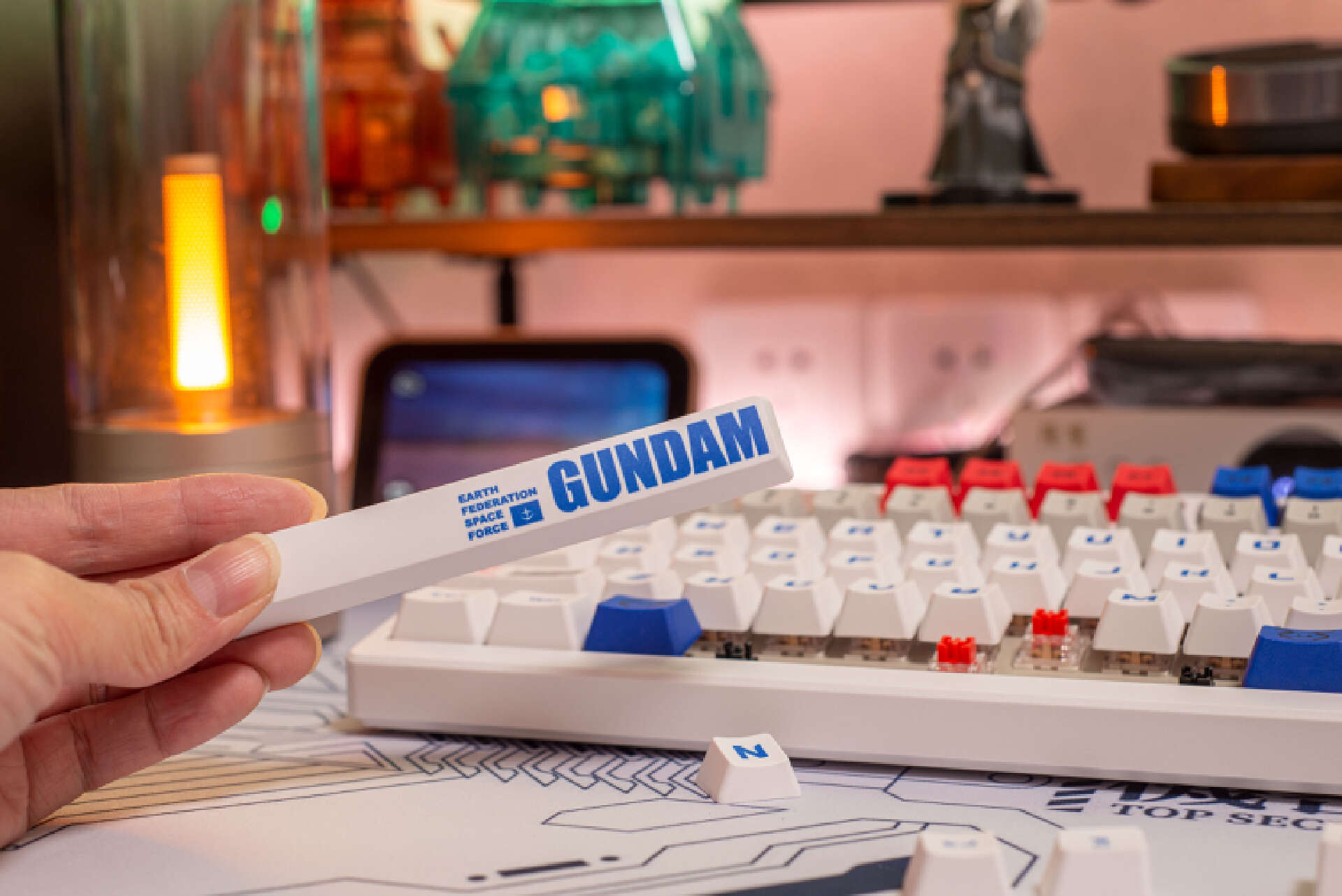 ikbc高达联名键盘值得买吗青轴,ikbc高达联名键盘87键开箱1.0版本