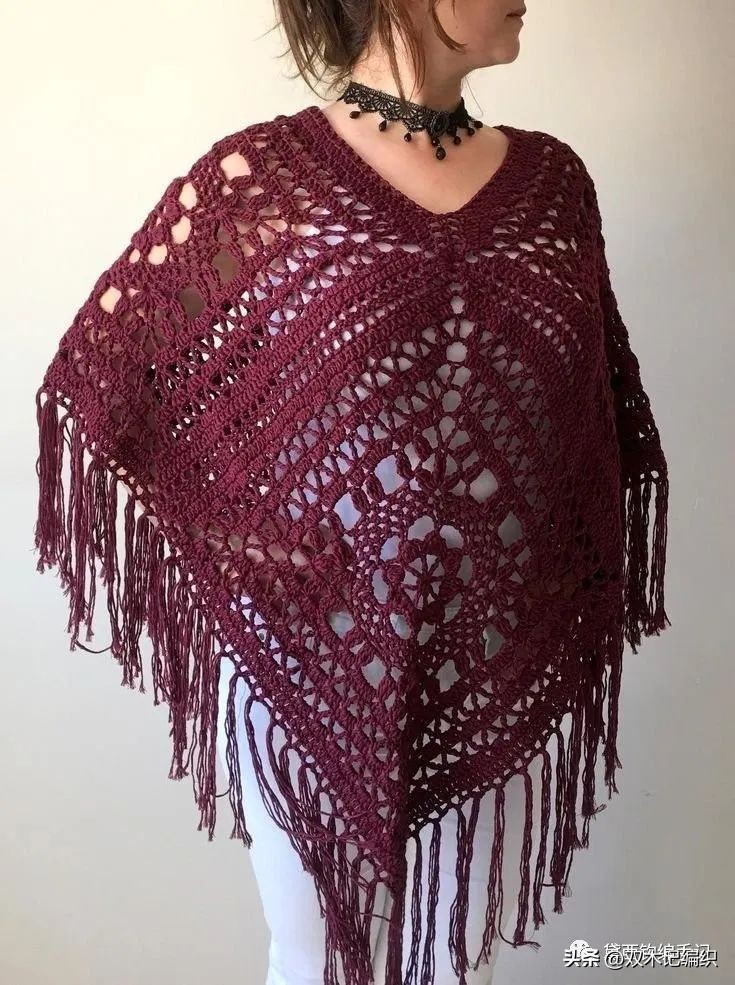 4岁女童斗篷披肩钩针视频教程 (敏敏的斗篷披肩钩针教程合集)