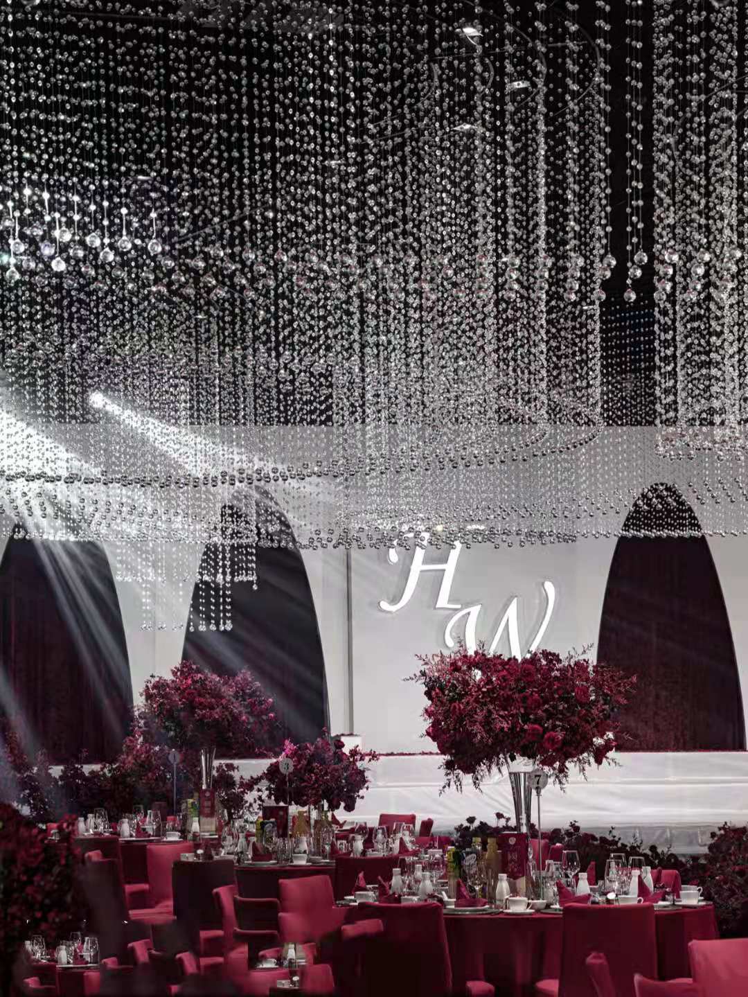 自由的法式蓝清新的主题婚礼设计,全世界独一无二专属高级水晶婚礼