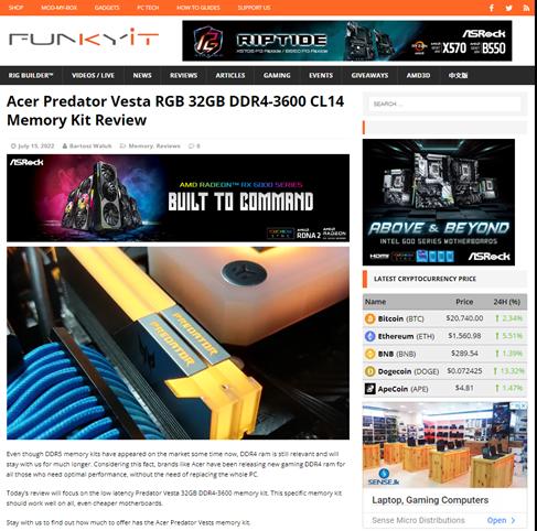 宏碁掠夺者内存条c14吃鸡测试,宏碁掠夺者内存条predator