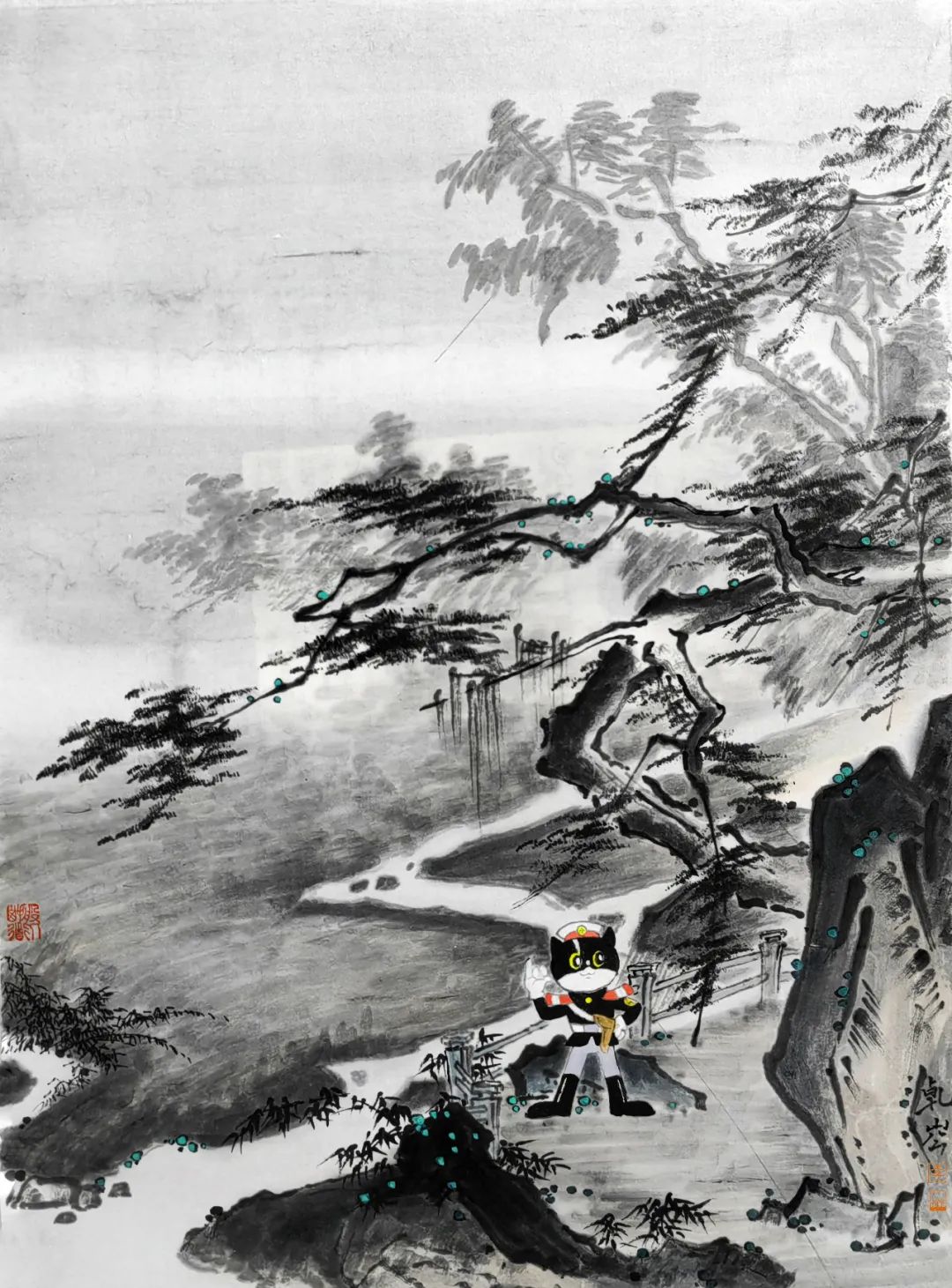 青年画家河北师范大学研究生力森作品欣赏—念依草堂第241期