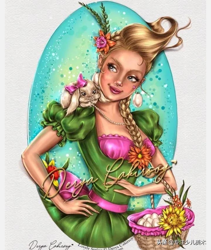 画动漫用水溶彩铅还是油性彩铅,彩铅马克笔画动漫人物初音未来