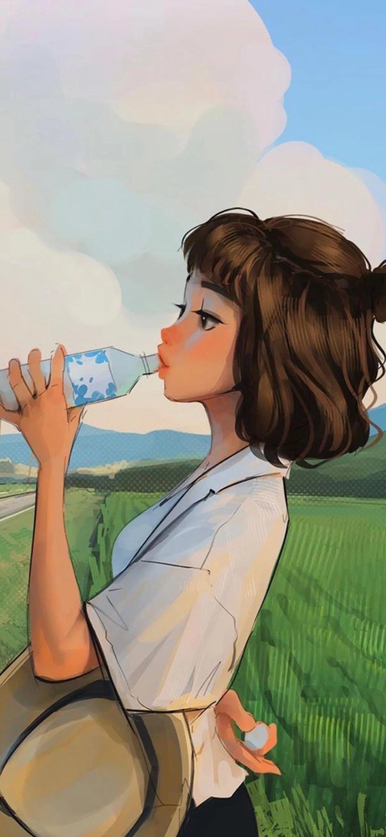 唯美动漫手绘壁纸,壁纸大全唯美手绘女生