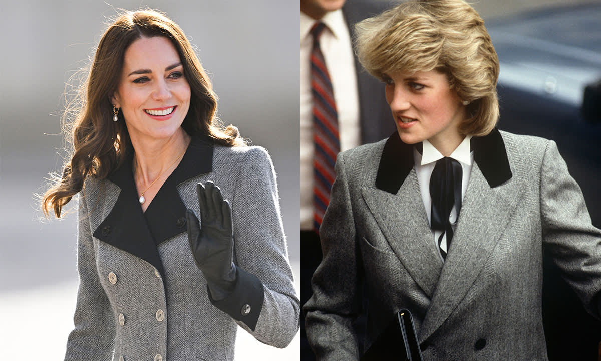 一套蓝宝石，婆媳两人造，凯特王妃和戴安娜王妃棋逢对手了