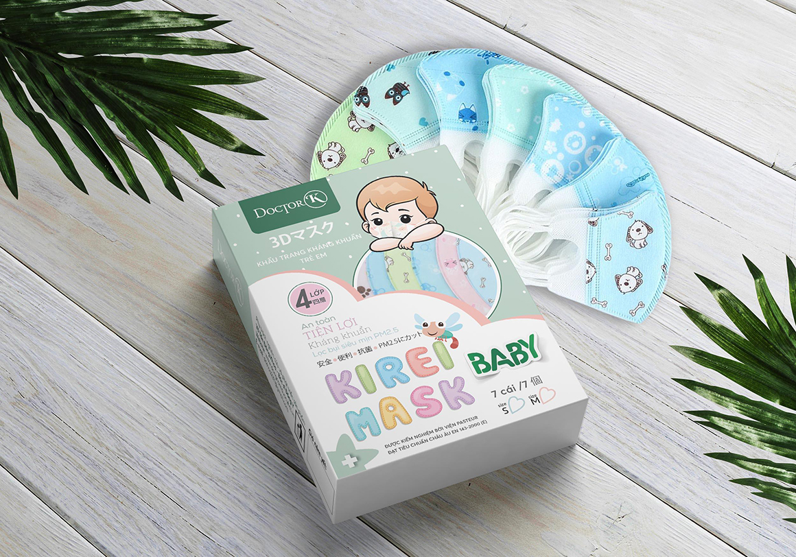 kf94儿童口罩3d立体卡通图案,儿童3d立体kn95可爱卡通口罩