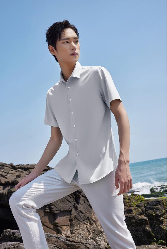 官方旗舰店正品男装长袖红豆,红豆男装0感衬衫穿着怎么样