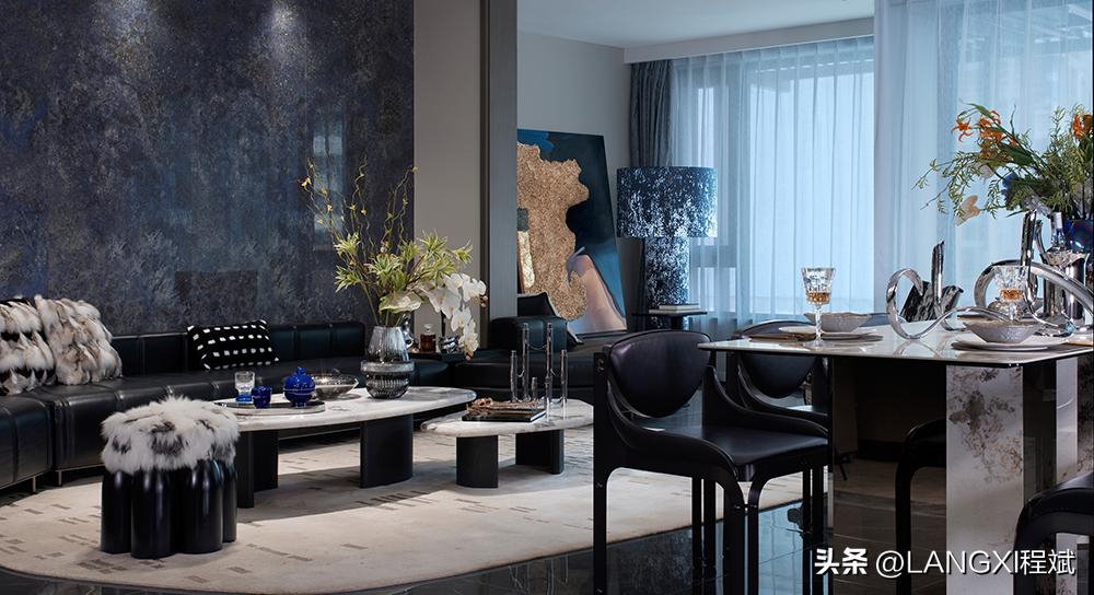 350平轻奢样板房,350平大平层样板间