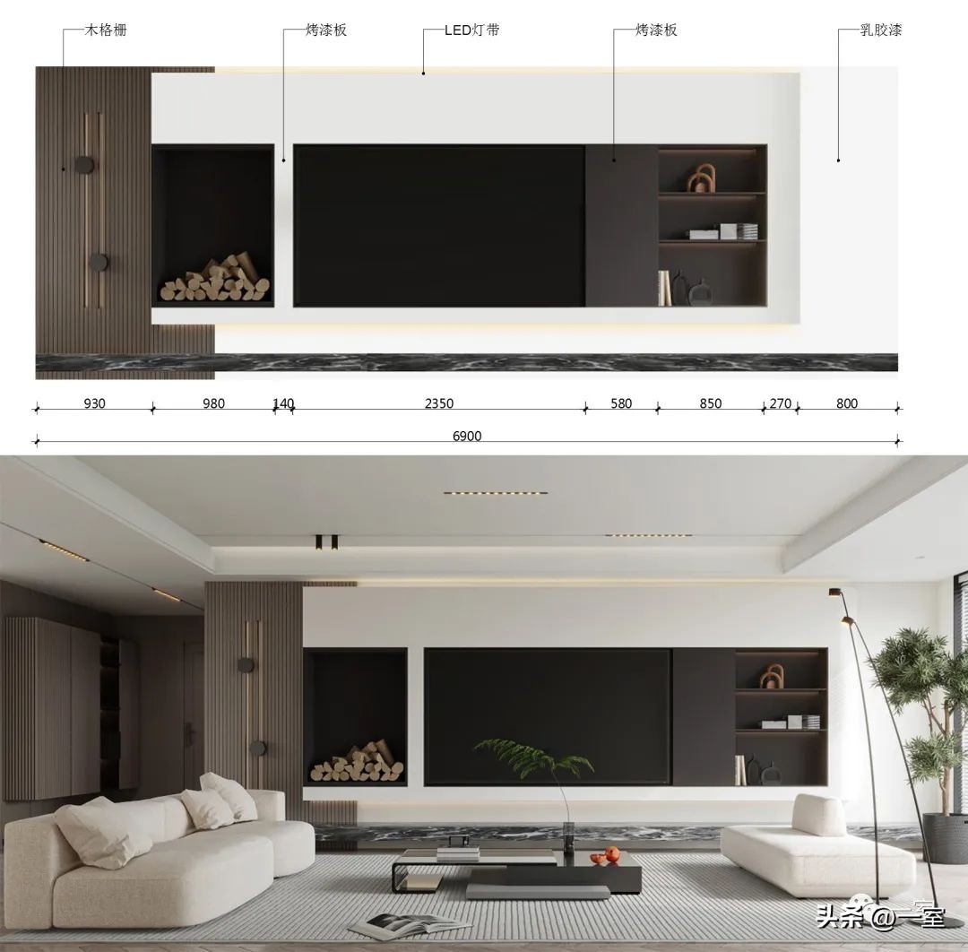 2021网红背景墙带详细尺寸供参考,电视背景墙2023最新款网红尺寸