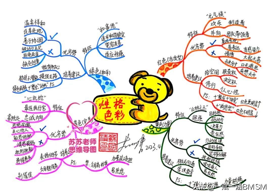 【一赋一涵BMSM天赋测评】性格色彩特点深度解析