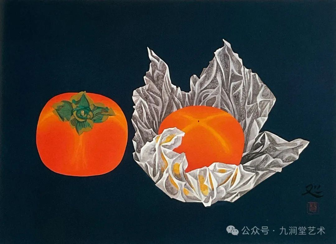 岩彩画与现代结合,岩彩画重彩