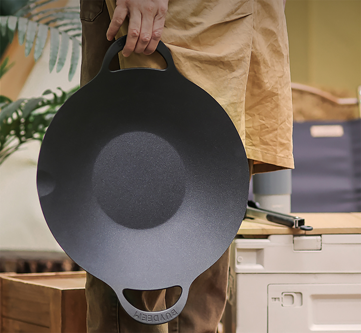 北鼎烤肉不粘锅36cm,北鼎烤肉锅户外露营