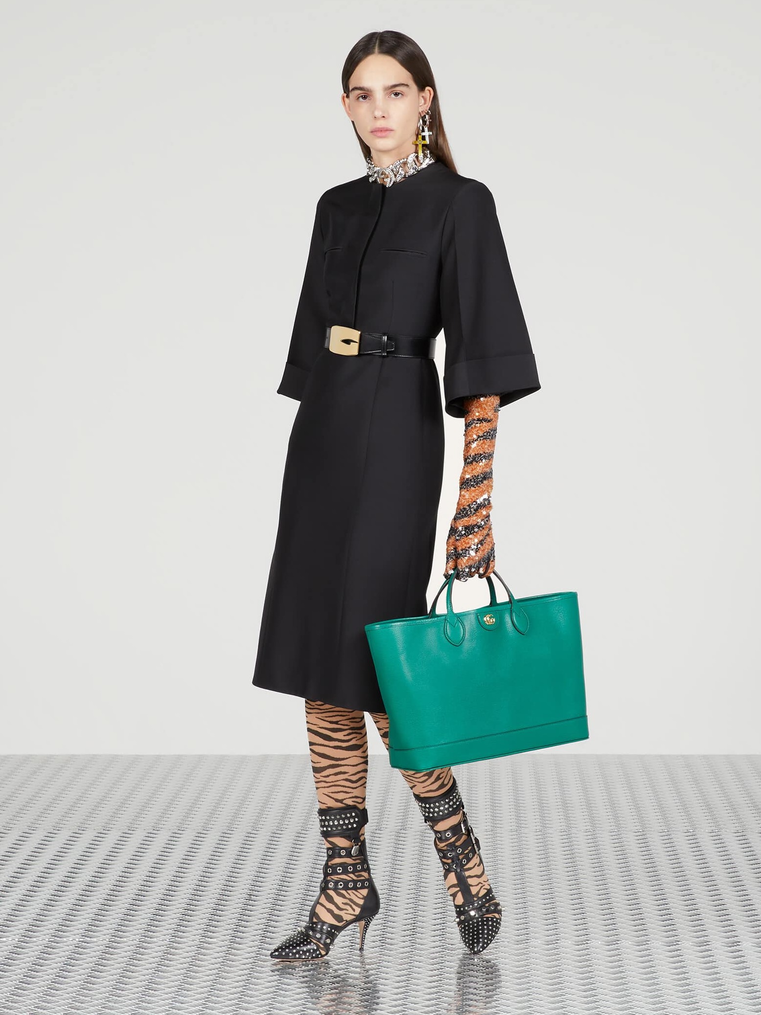 gucciophidia托特包有几个号黑色,托特包gucci新款