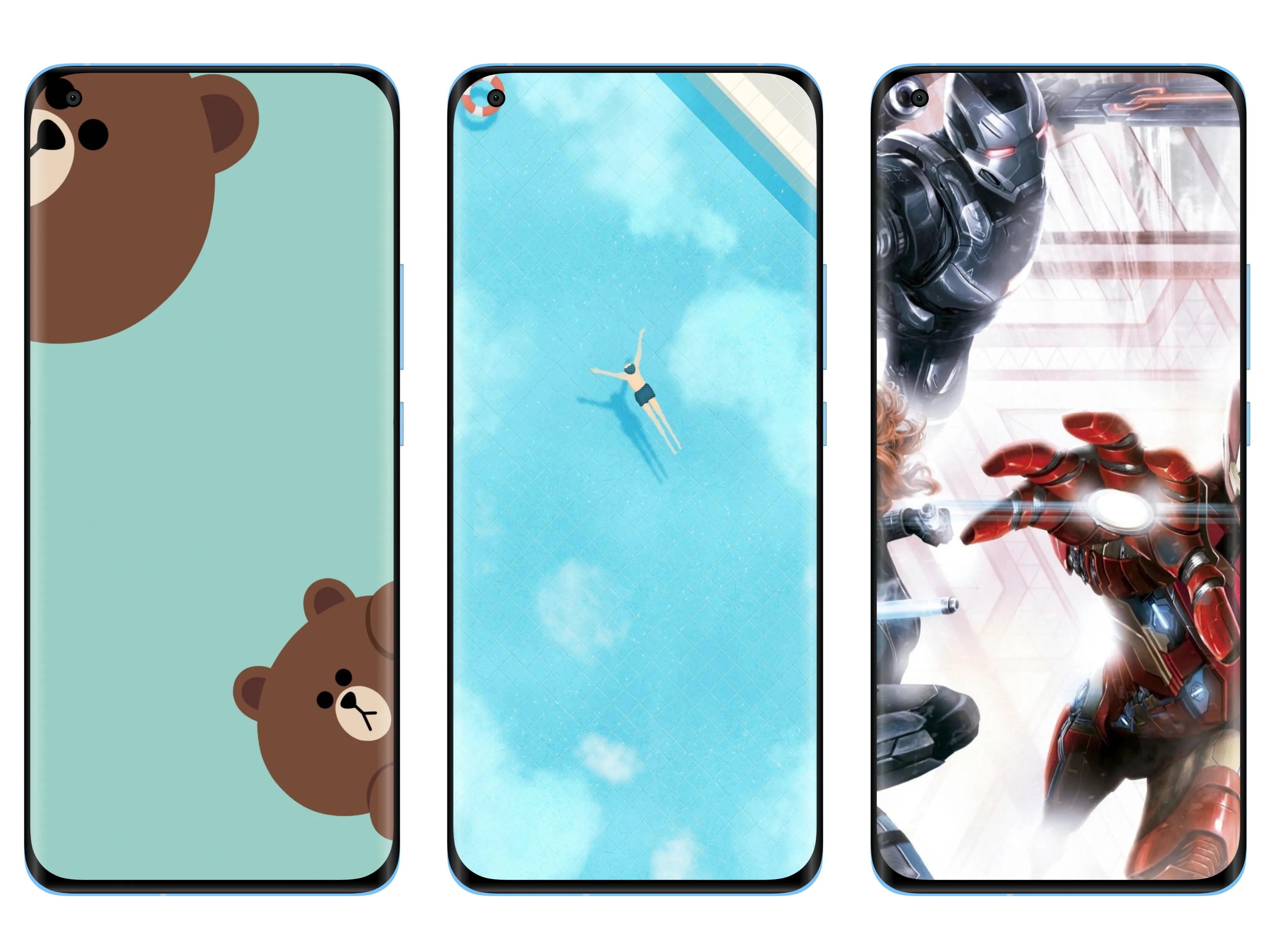 原图壁纸：Andriod手机挖孔壁纸,第一期