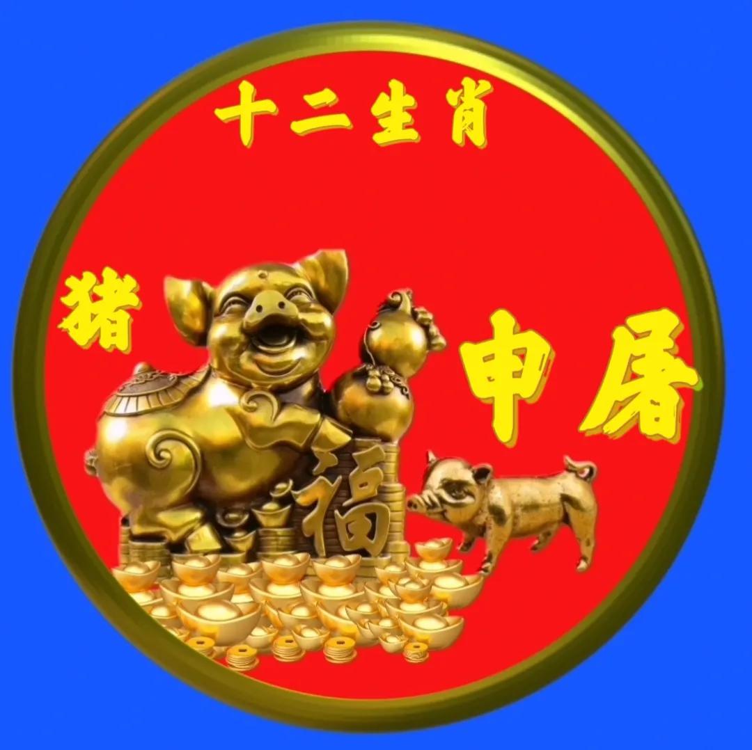 12生肖猪的姓氏头像,十二生肖猪姓氏头像壁纸