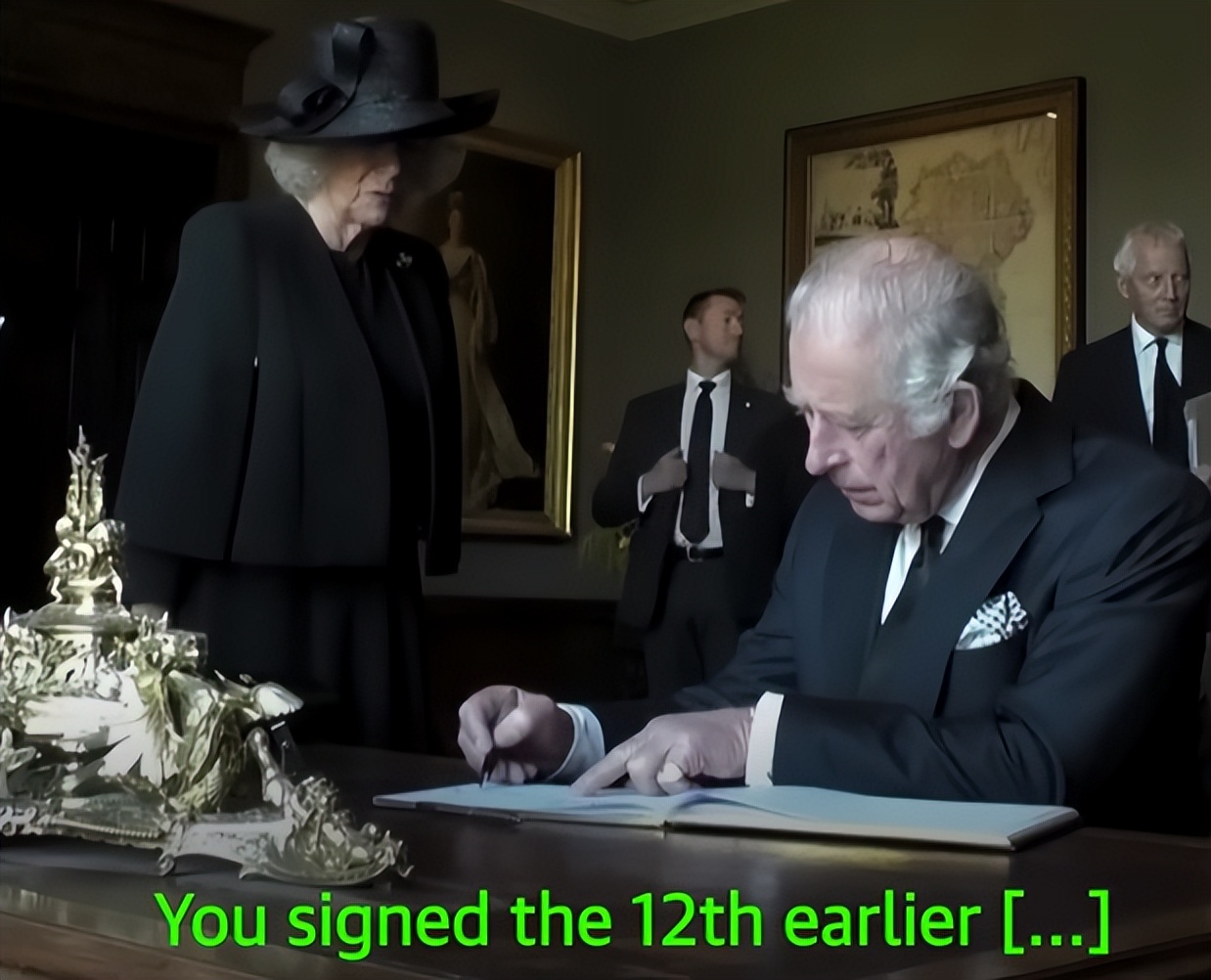 73岁查尔斯刚登基就身体堪忧？手指红肿像香肠，被拍到暴怒视频