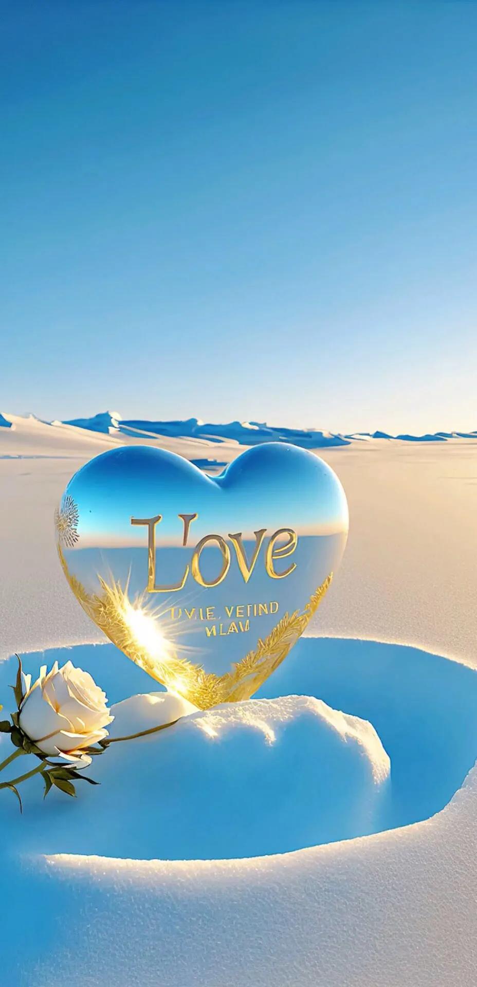 唯美心形壁纸高清图文,唯美爱心壁纸图片大全