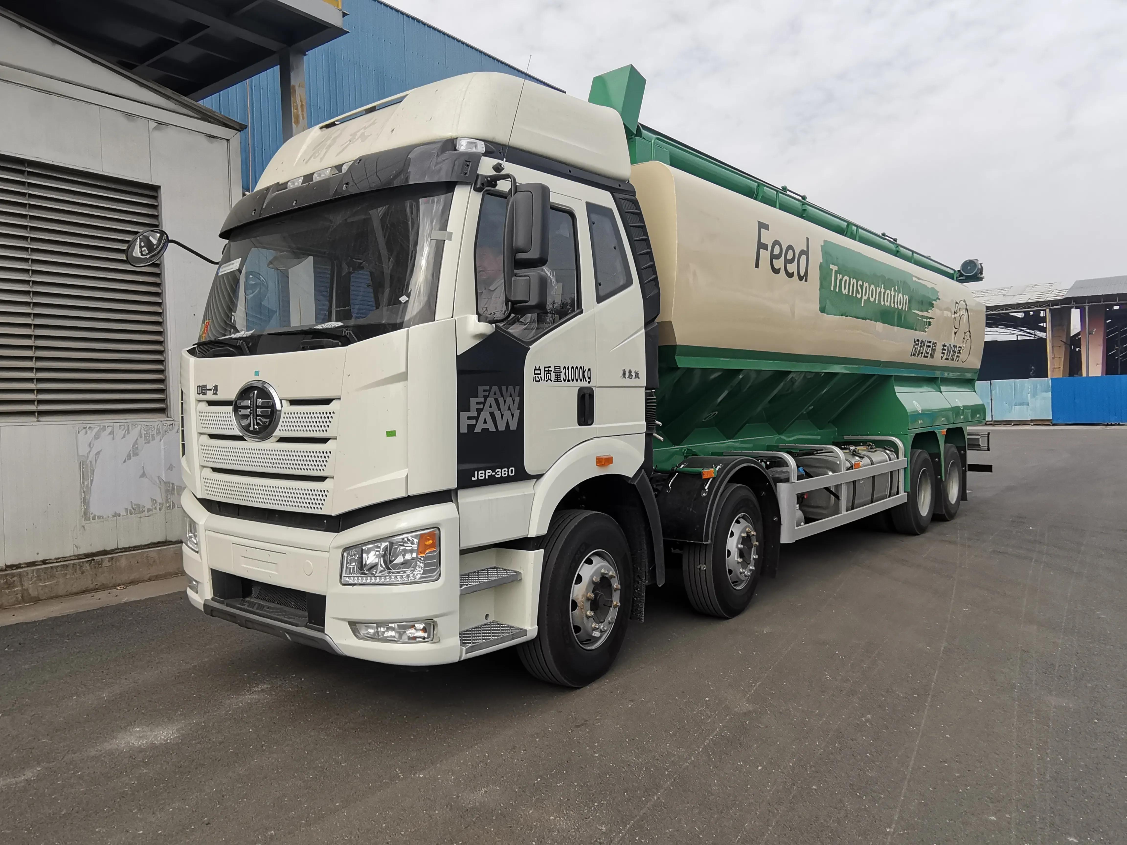 散装饲料运输车租赁,散装饲料运输车配置