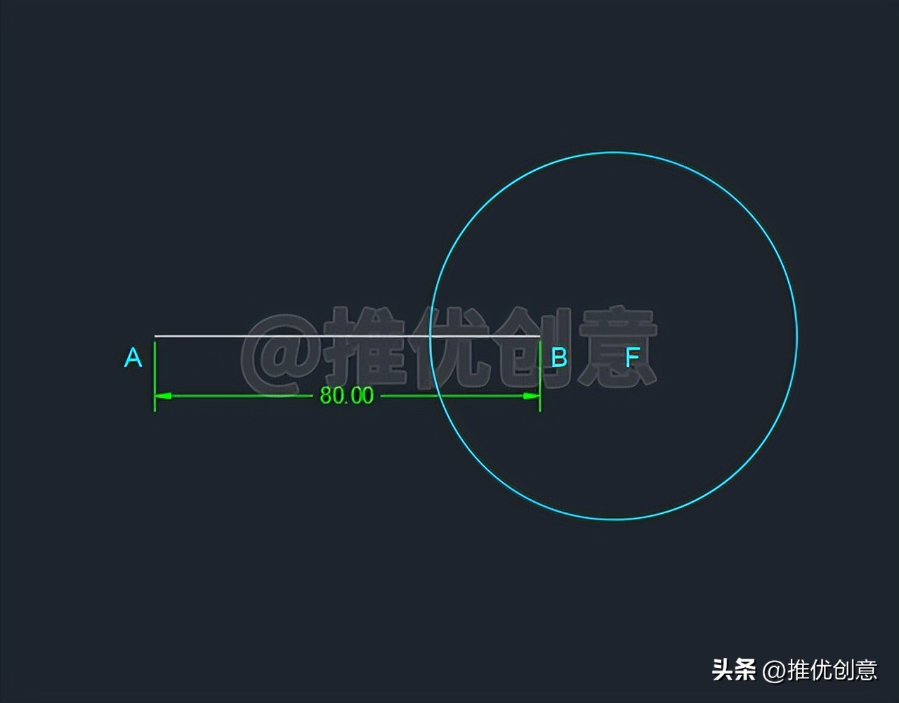 阿氏圆绘图实例教程（二）阿波罗尼斯圆autocadcad教学CAD练习题