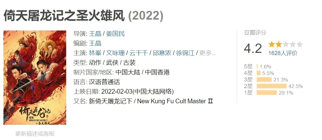 毁了《倚天屠龙记》，王晶版《六指琴魔》又来了，陈浩民主演