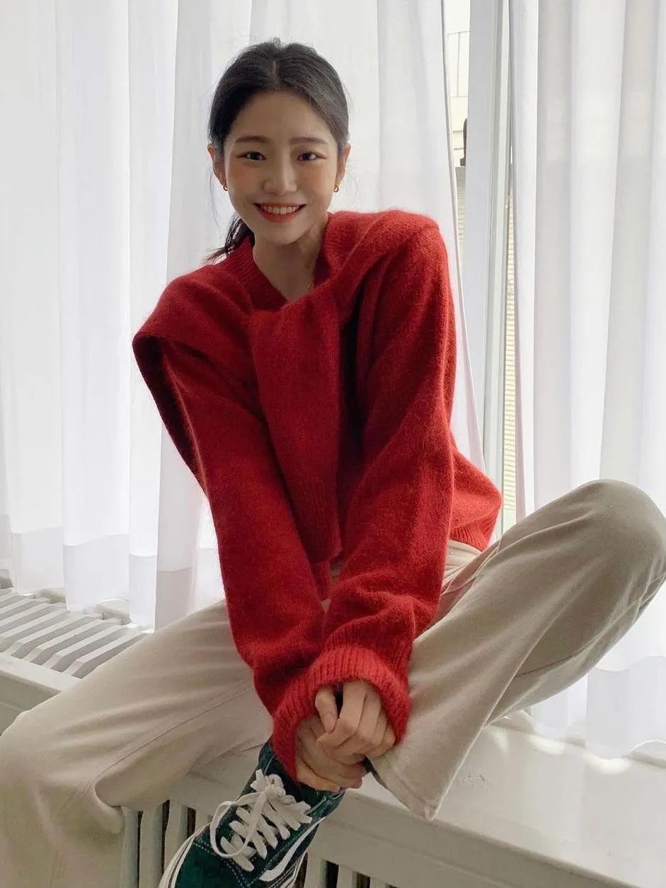 红色系穿搭过年成熟,红色系穿搭过年高级感