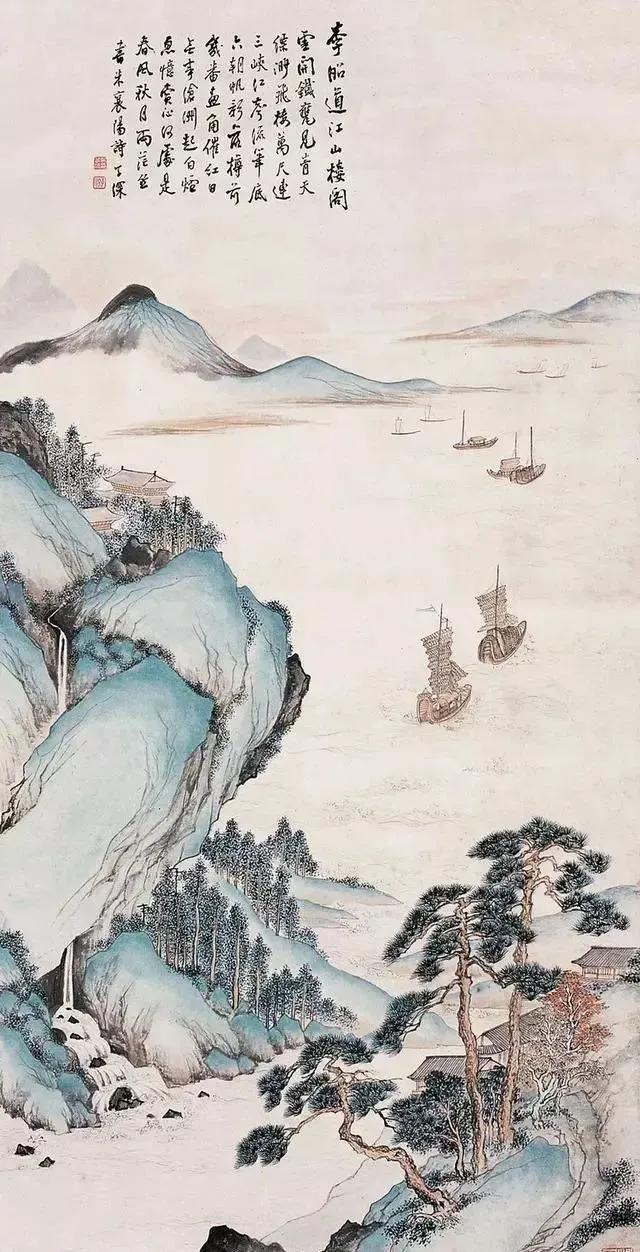 国画山水画中的四季的景色,35幅绝美山水图这才是国画的灵魂