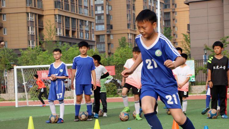 阜南足球运动会,阜南第七小学足球开幕赛