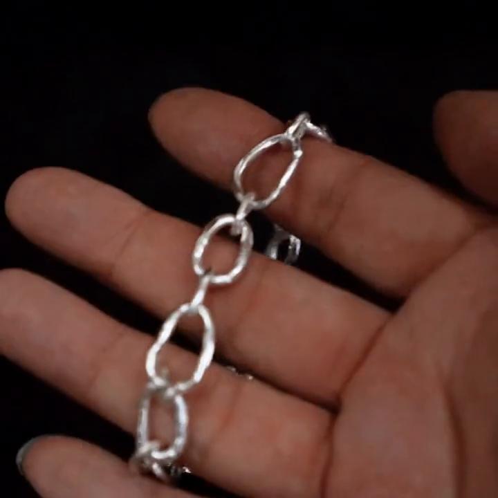 纯银手链制作全过程,纯银手链手作教程