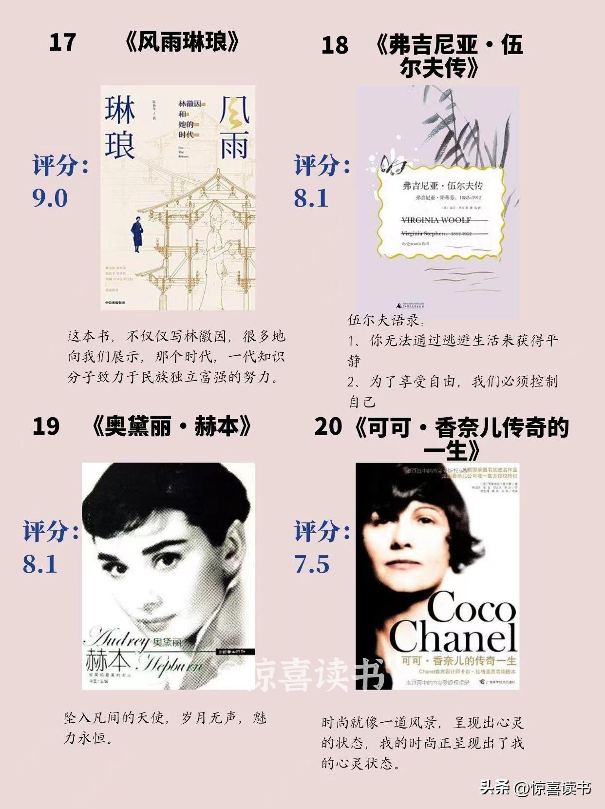 十本必看女性人物传记书,女性必读的6本经典传记