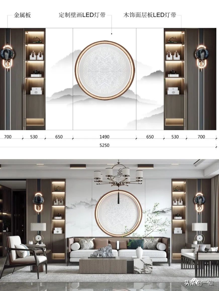 2021网红背景墙带详细尺寸供参考,电视背景墙2023最新款网红尺寸